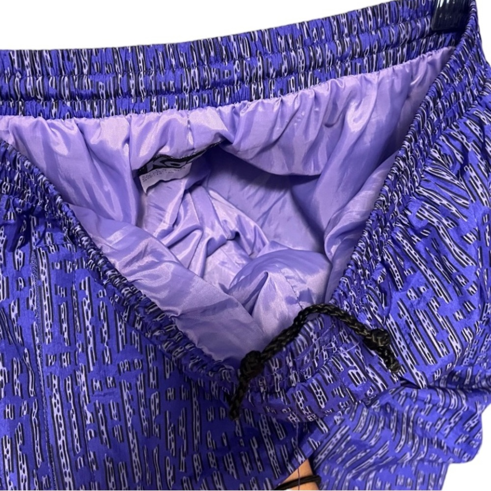 80s Vintage Kaelin two piece ski suit purple abstract 10 jacket pants - Picture 13 of 16